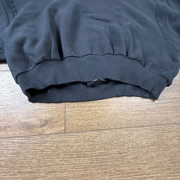 Fp Movement By Free People Snow Flow Hoodie In Black Combo Cropped Size S NWT